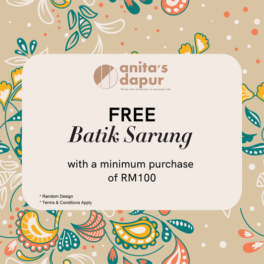 Pre-Raya Promotion -  FREE Batik Sarung