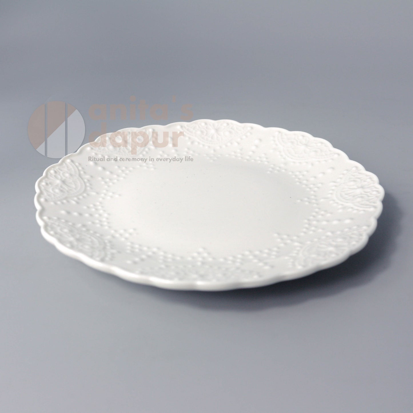 White Lace Plate (6inch , 8.5 inch)