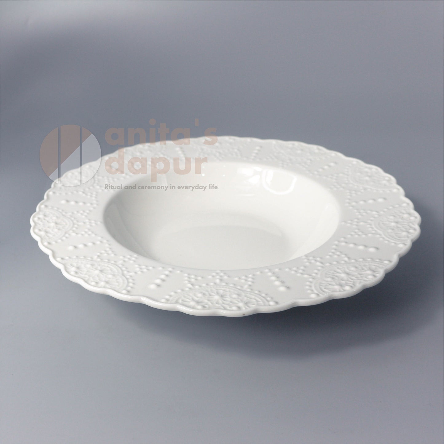 White Lace Plate (6inch , 8.5 inch)