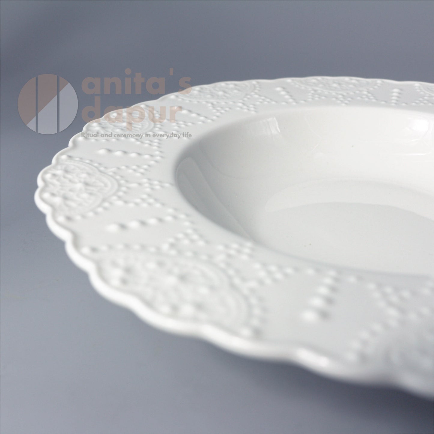 White Lace Plate (6inch , 8.5 inch)