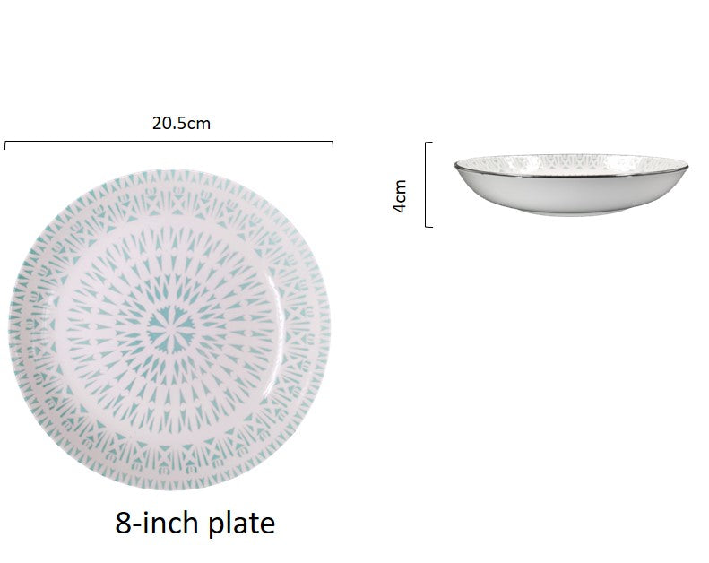 Pink Flower Plate (7inch and 8inch)