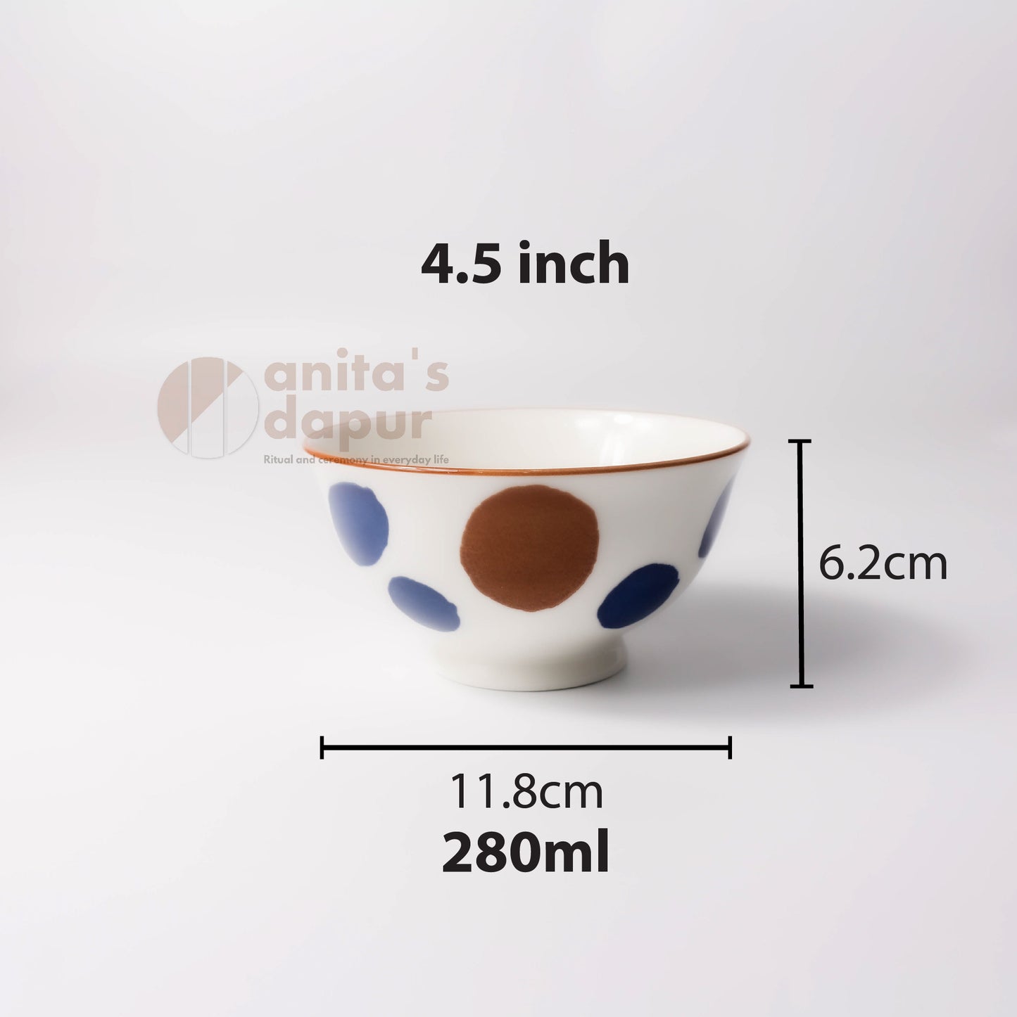 Polka Dots Bowl (4.5 inch)