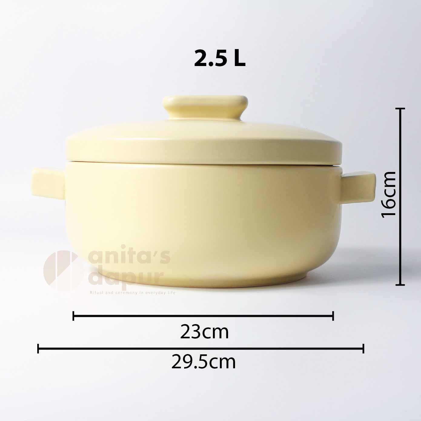 Square Handle Steamer Casserole (2.5L)