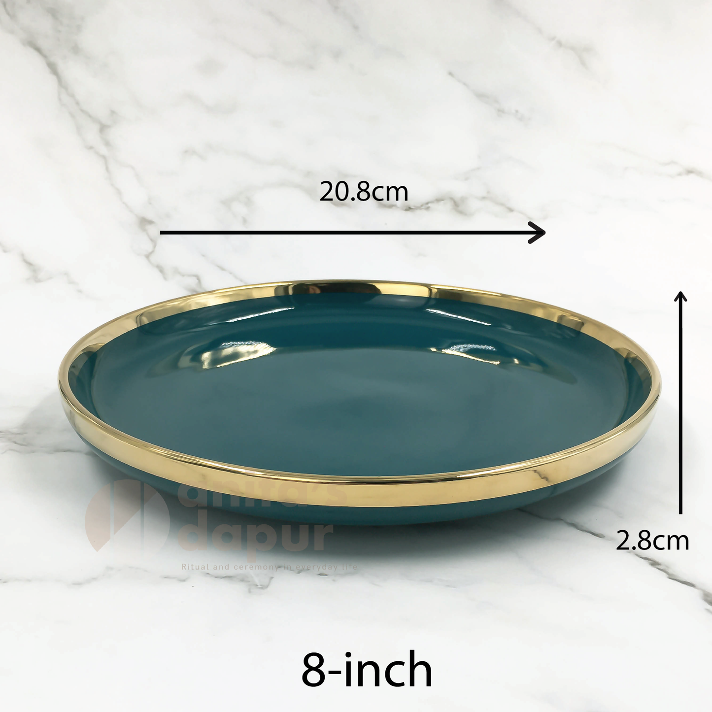 Premium Plate Dark Green (saucer , 8inch , 9inch , 10inch)