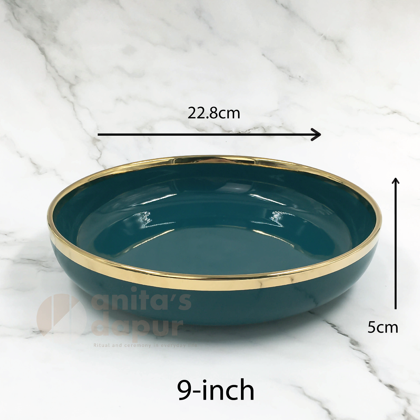 Premium Plate Dark Green (saucer , 8inch , 9inch , 10inch)