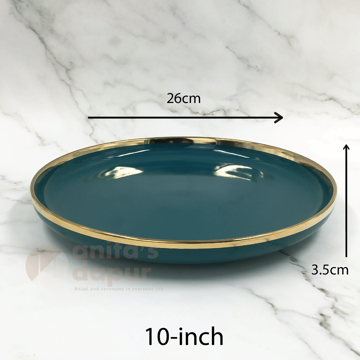 Premium Plate Dark Green (saucer , 8inch , 9inch , 10inch)