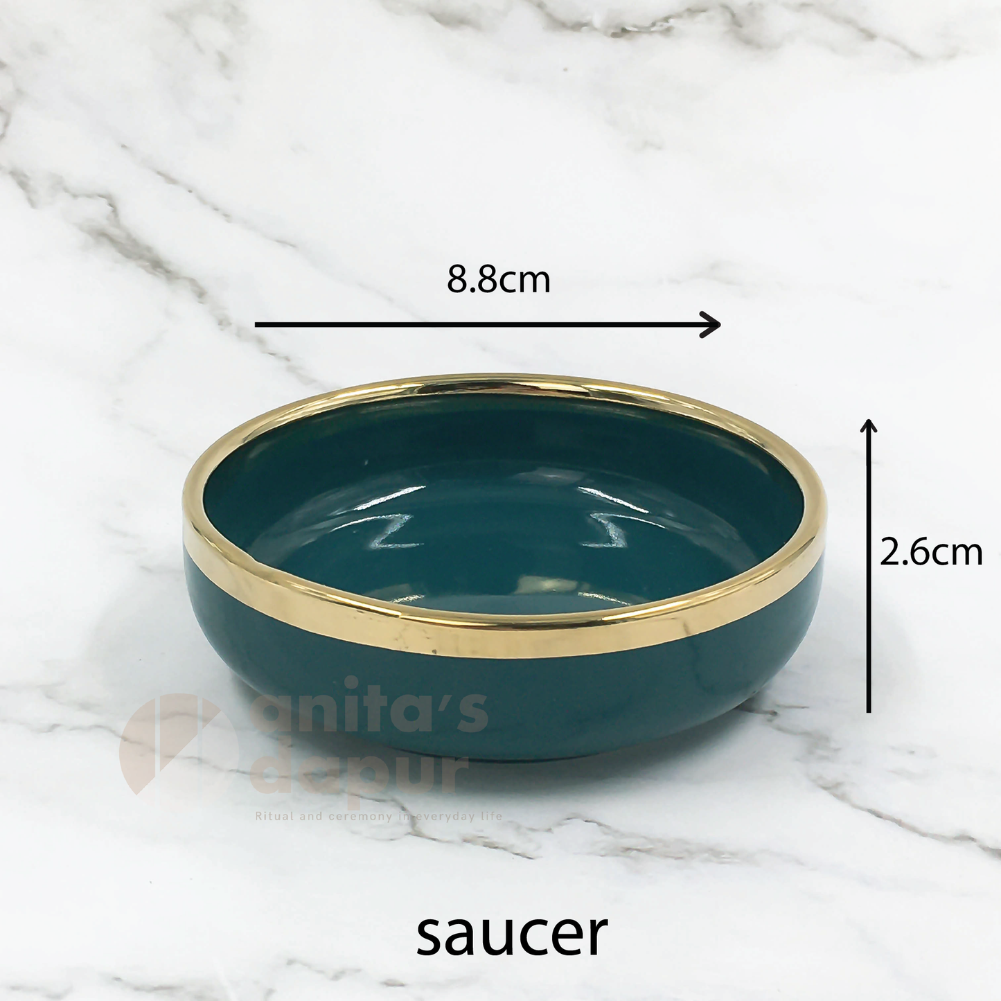 Premium Plate Dark Green (saucer , 8inch , 9inch , 10inch)