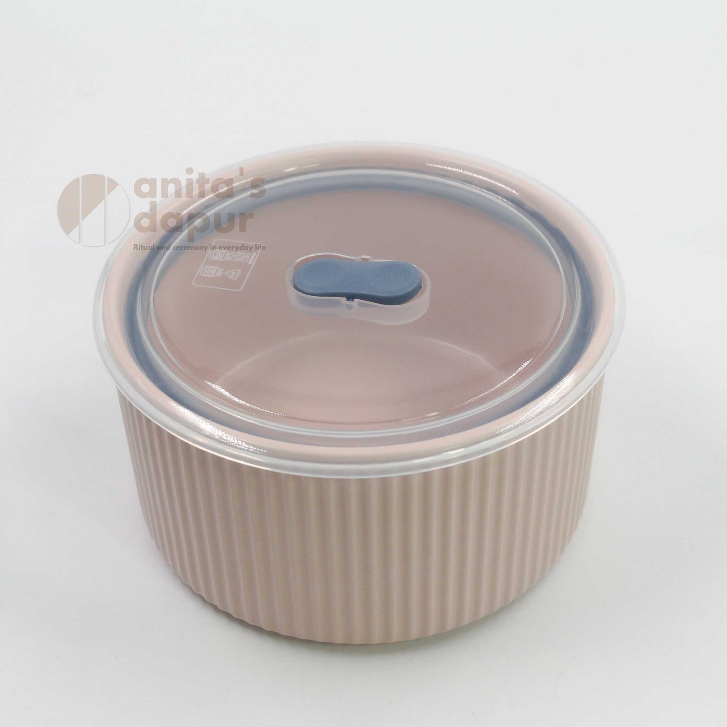 Pink Fresh Keeping Bowl (5.9 inch and 6.7 inch)