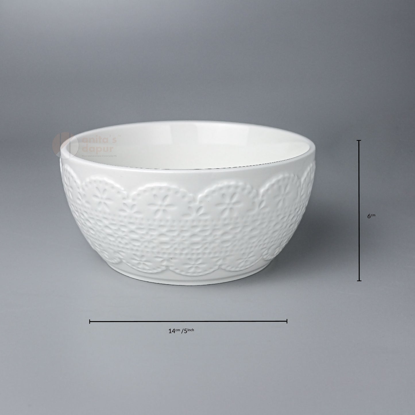 White Lace Bowl (5 inch)