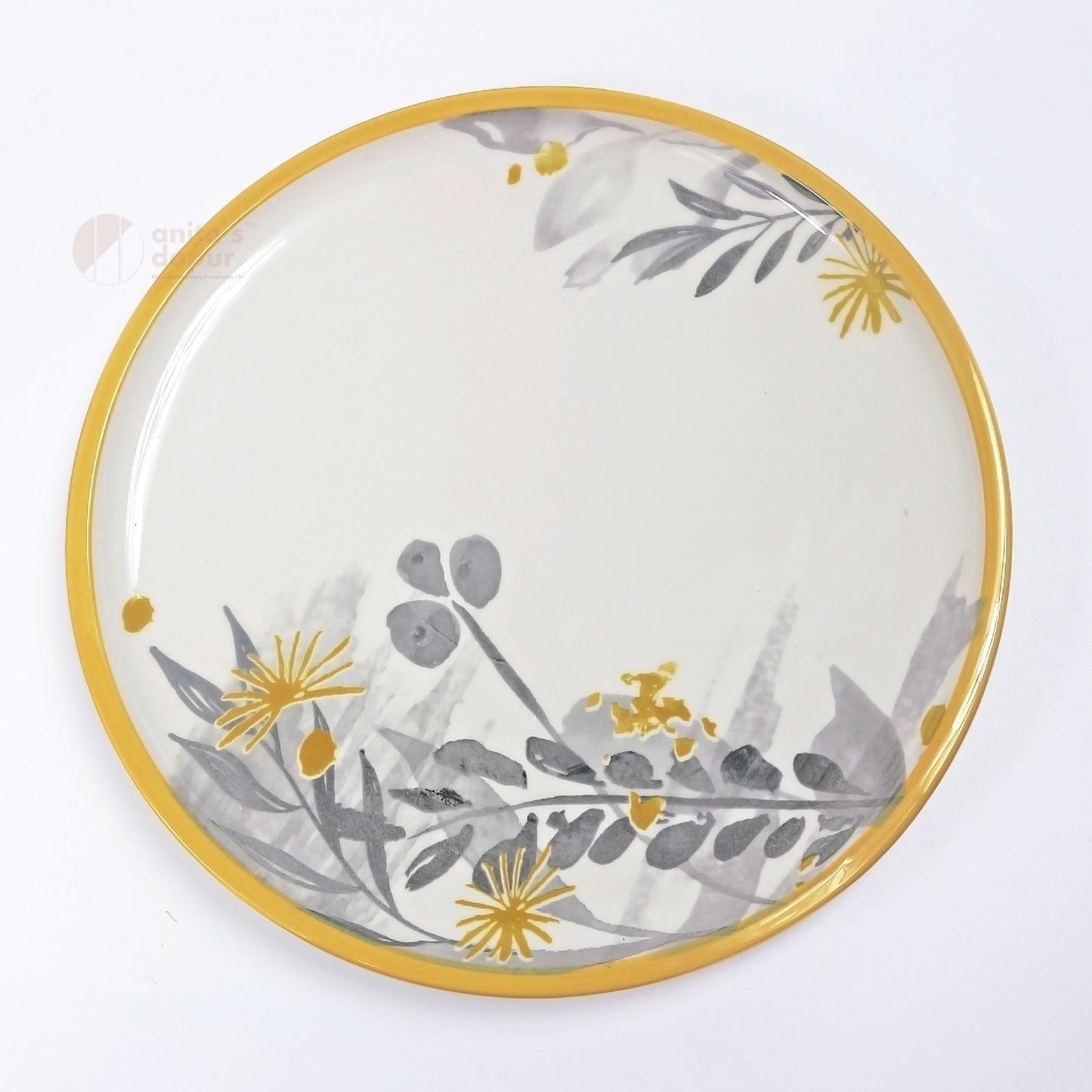 Pastoral Yellow Leaf Plate (8.5 inch , 10.5 inch , 11 inch)