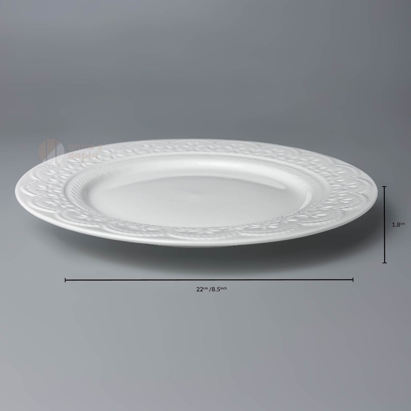 White Series Plate (6.5 inch , 7.5 inch , 8.5 inch)