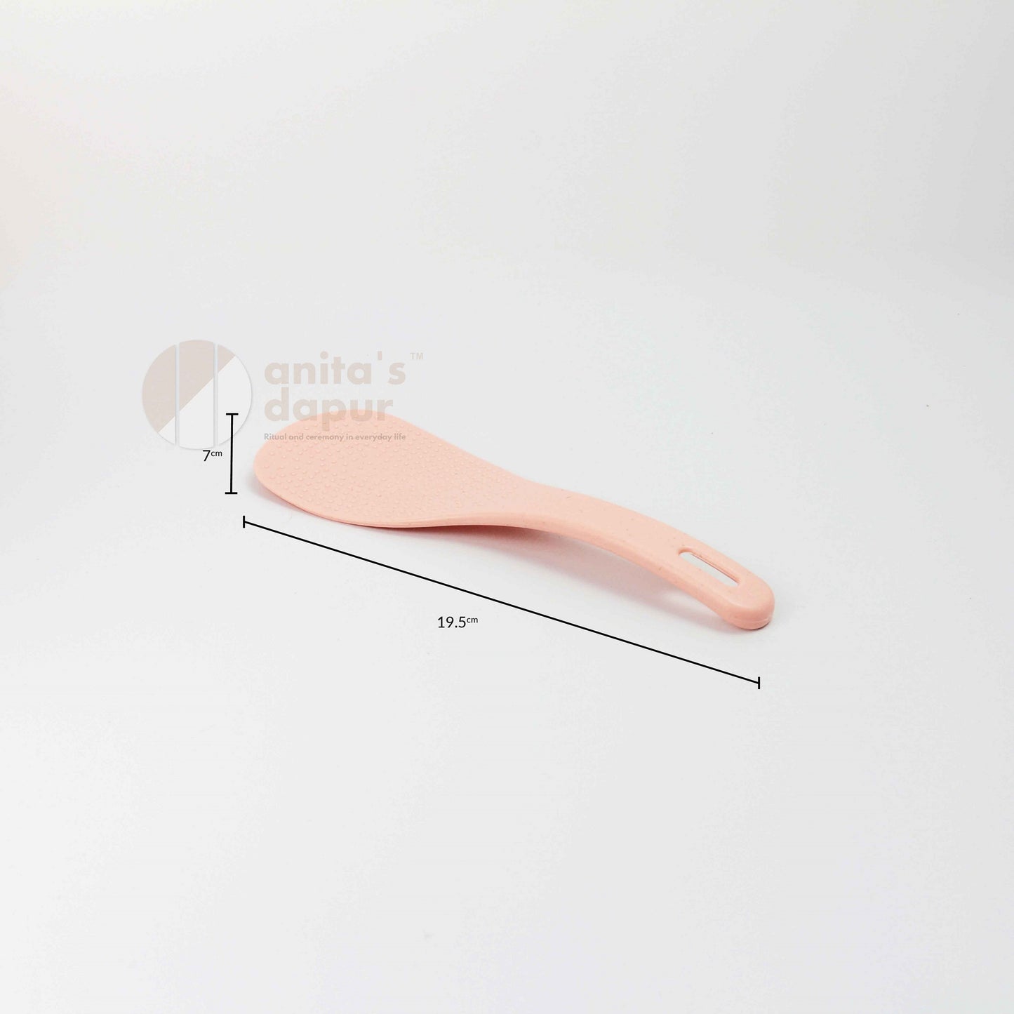 Wheat Straw Rice Spoon (Beige & Pink)