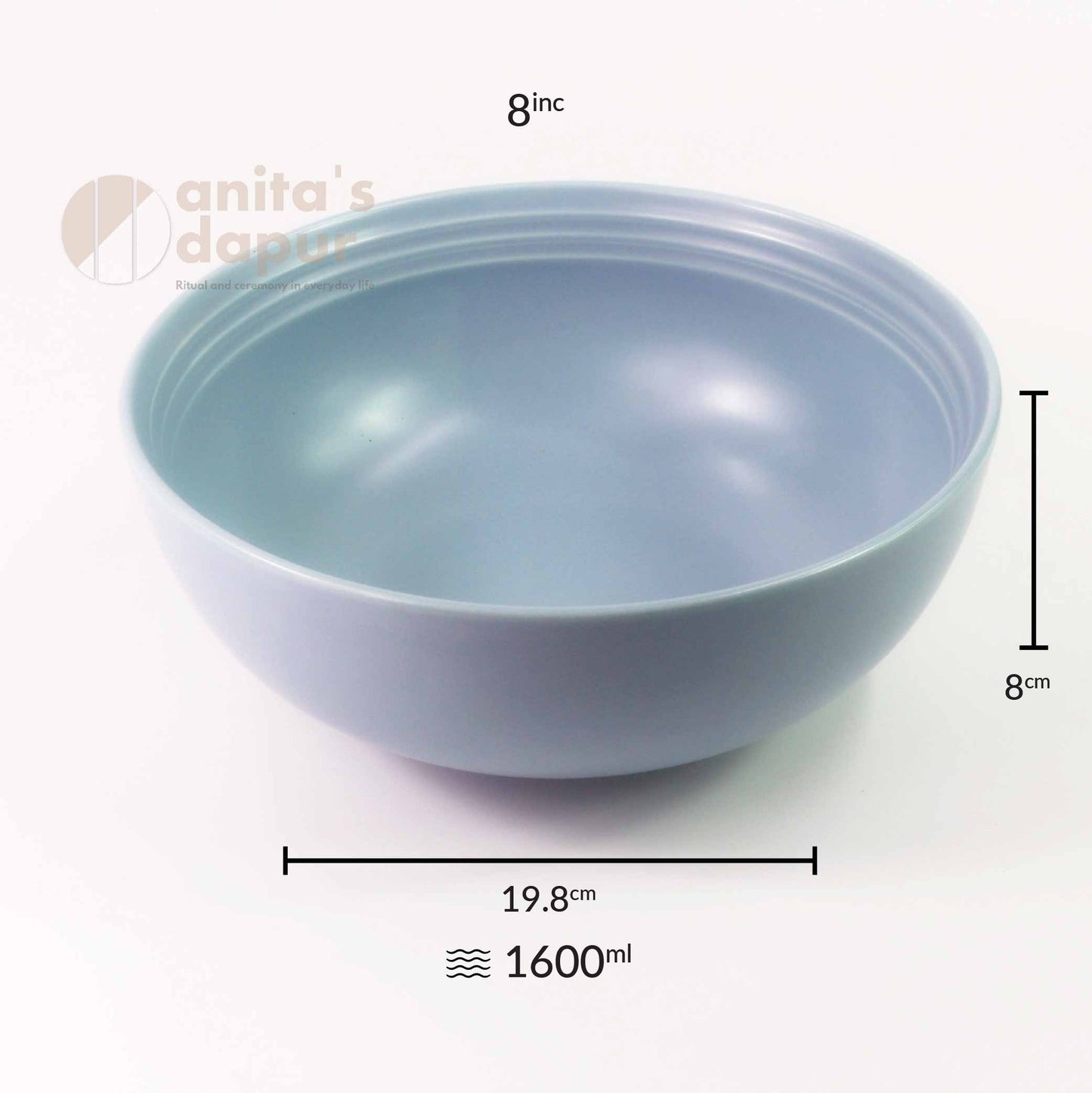 Matte Bowls Blue (4.5inch , 6inch , 8inch)