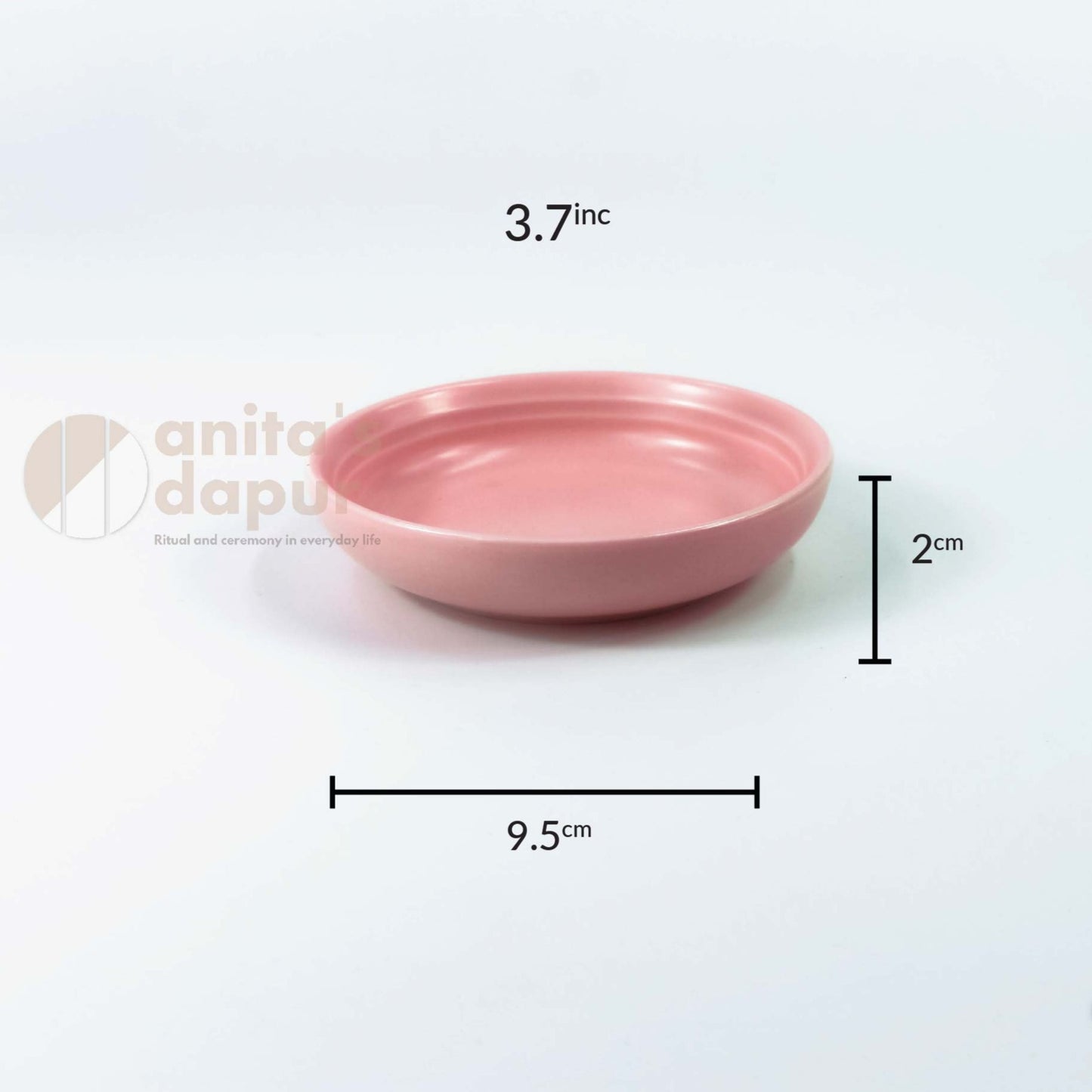 Matte Plate Pink (3.7inch , 8inch , 10inch , 12inch)