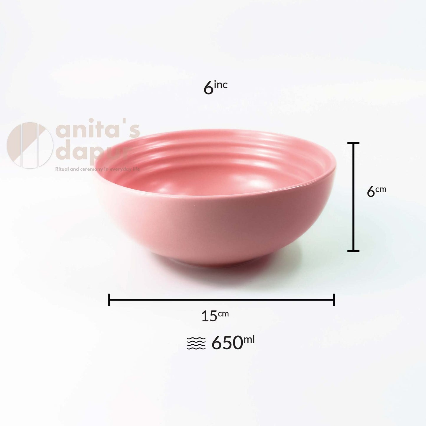 Matte Bowls Pink (4.5inch , 6inch , 8inch)