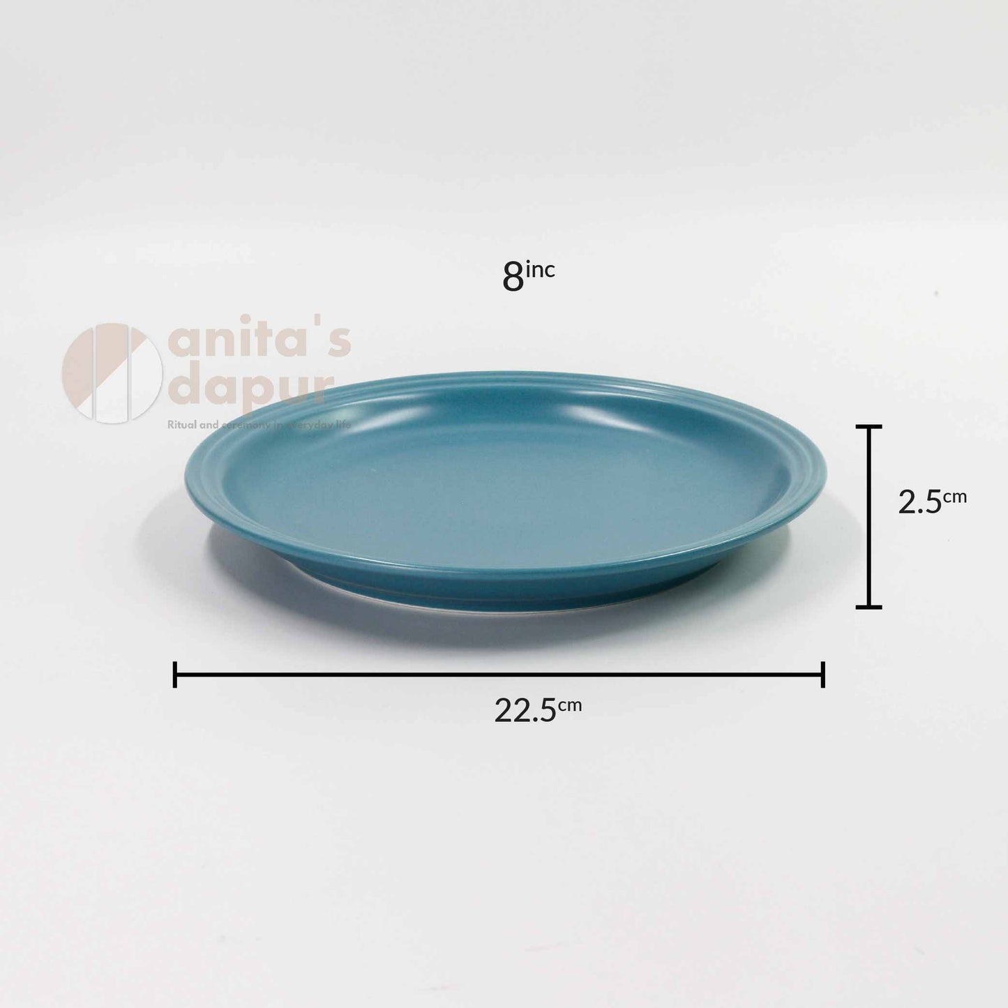 Matte Plate Turquoise (8inch , 10inch)