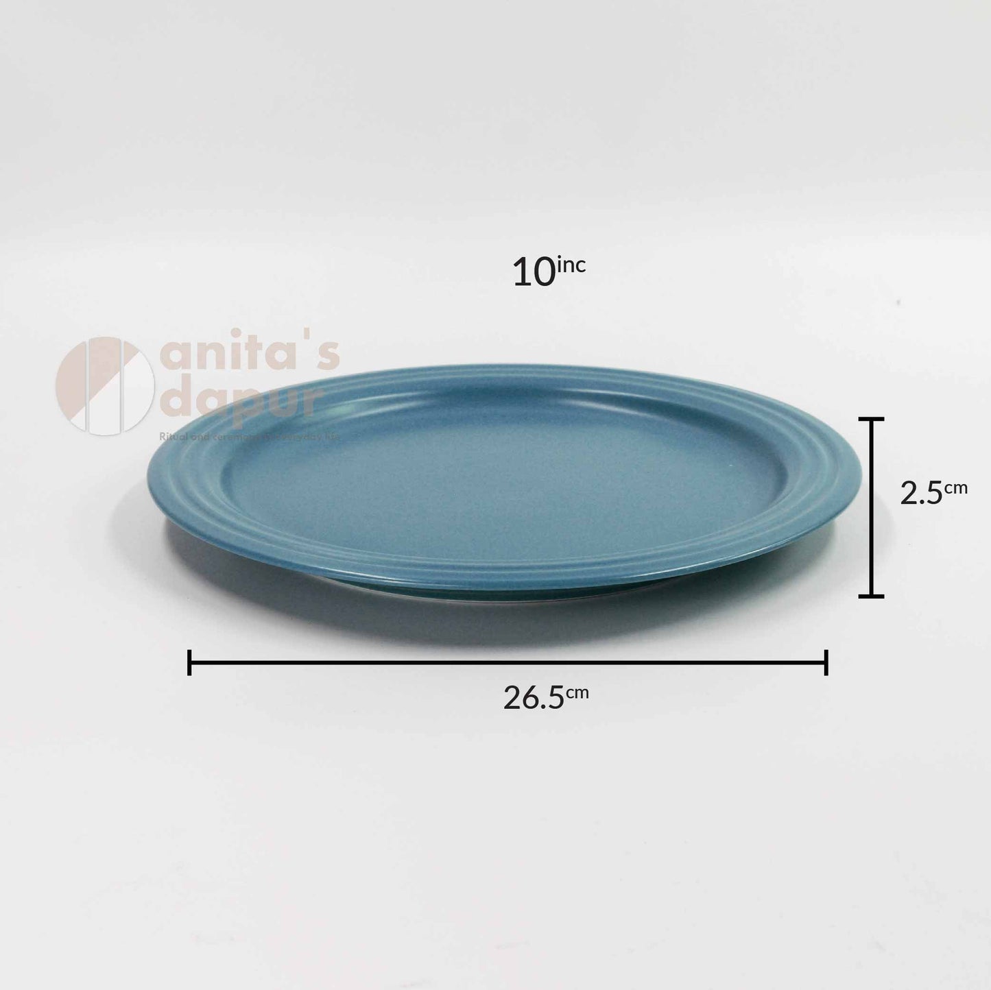 Matte Plate Turquoise (8inch , 10inch)