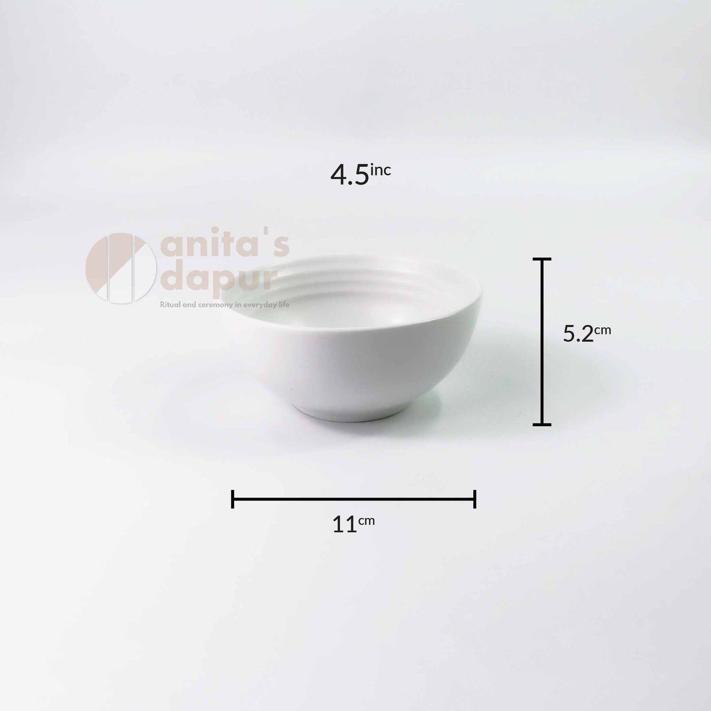 Matte Bowls White  (4.5inch , 6inch , 8inch)