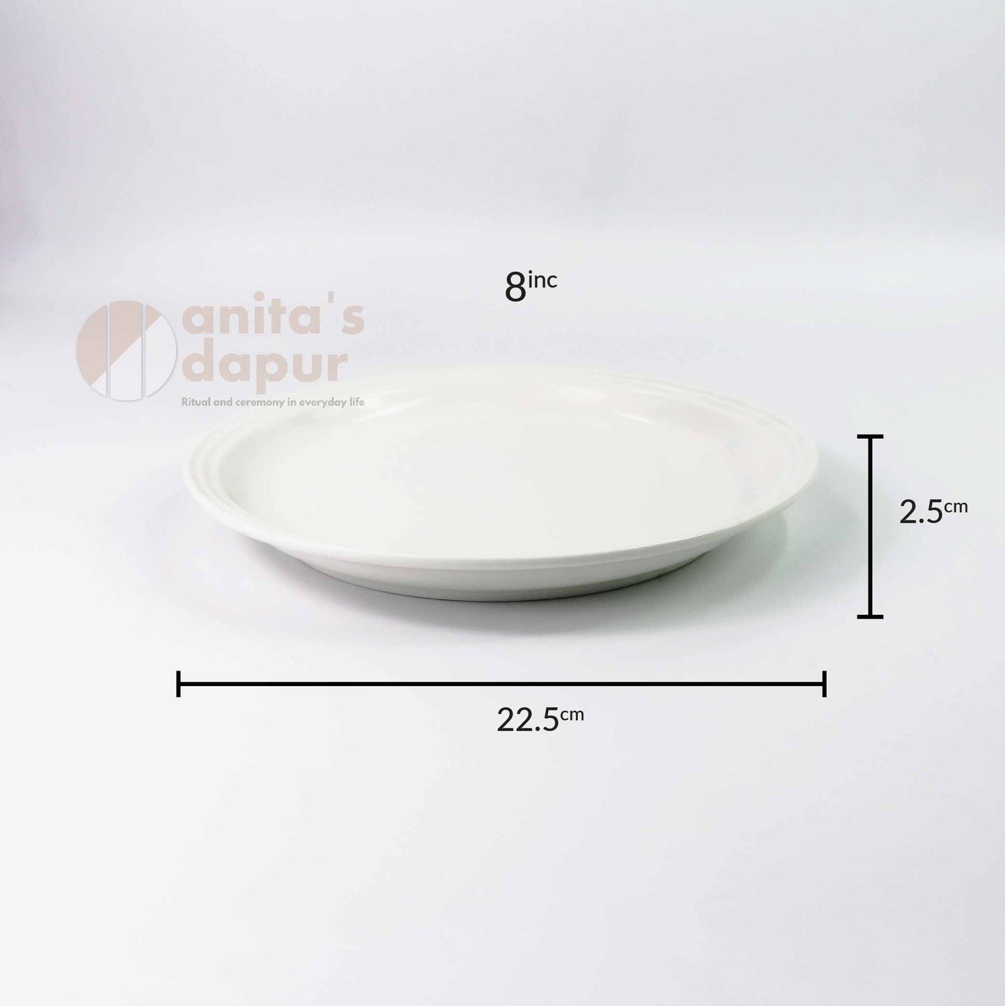 Matte Plate White (3.7inch , 8inch , 10inch , 12inch)