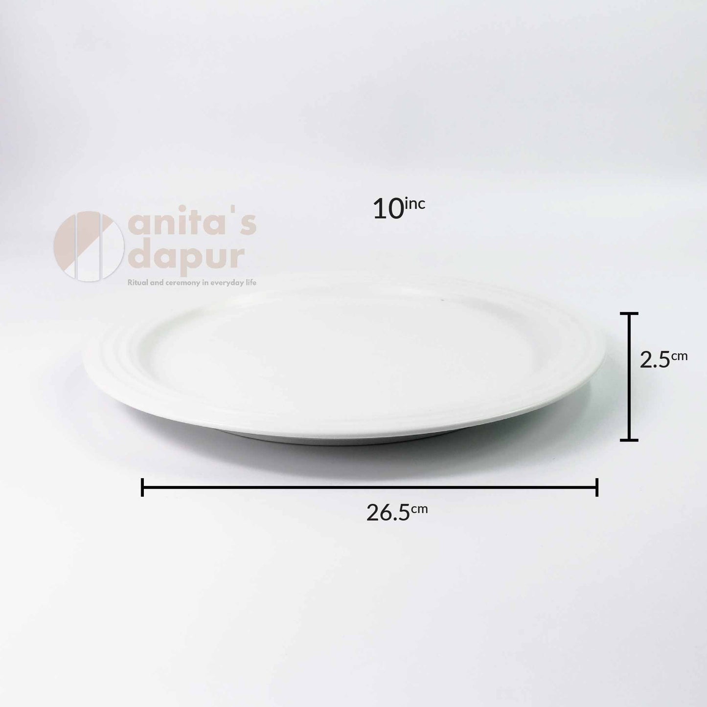 Matte Plate White (3.7inch , 8inch , 10inch , 12inch)