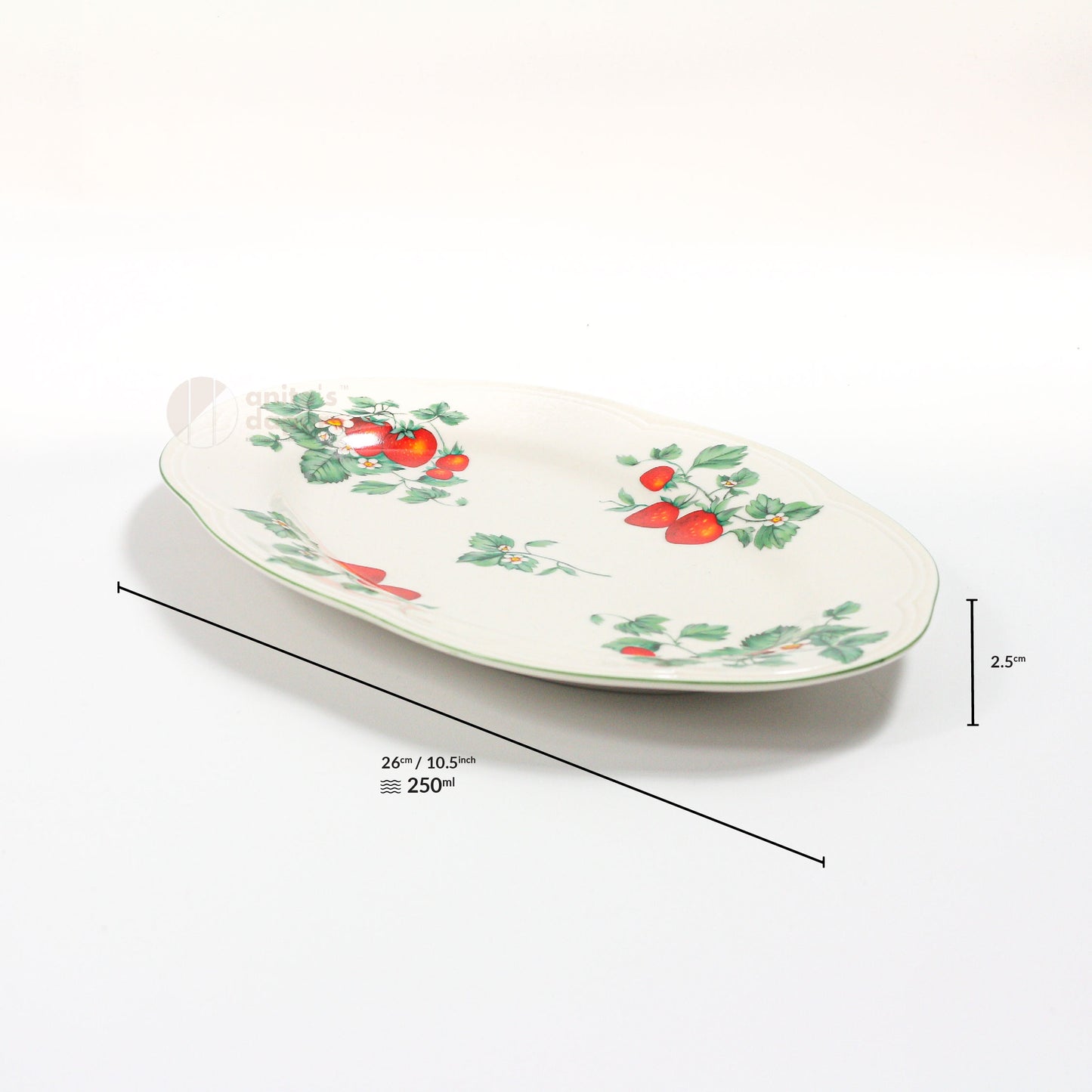 Vintage Strawberry Plate (8inch, 8.5inch , 10inch)