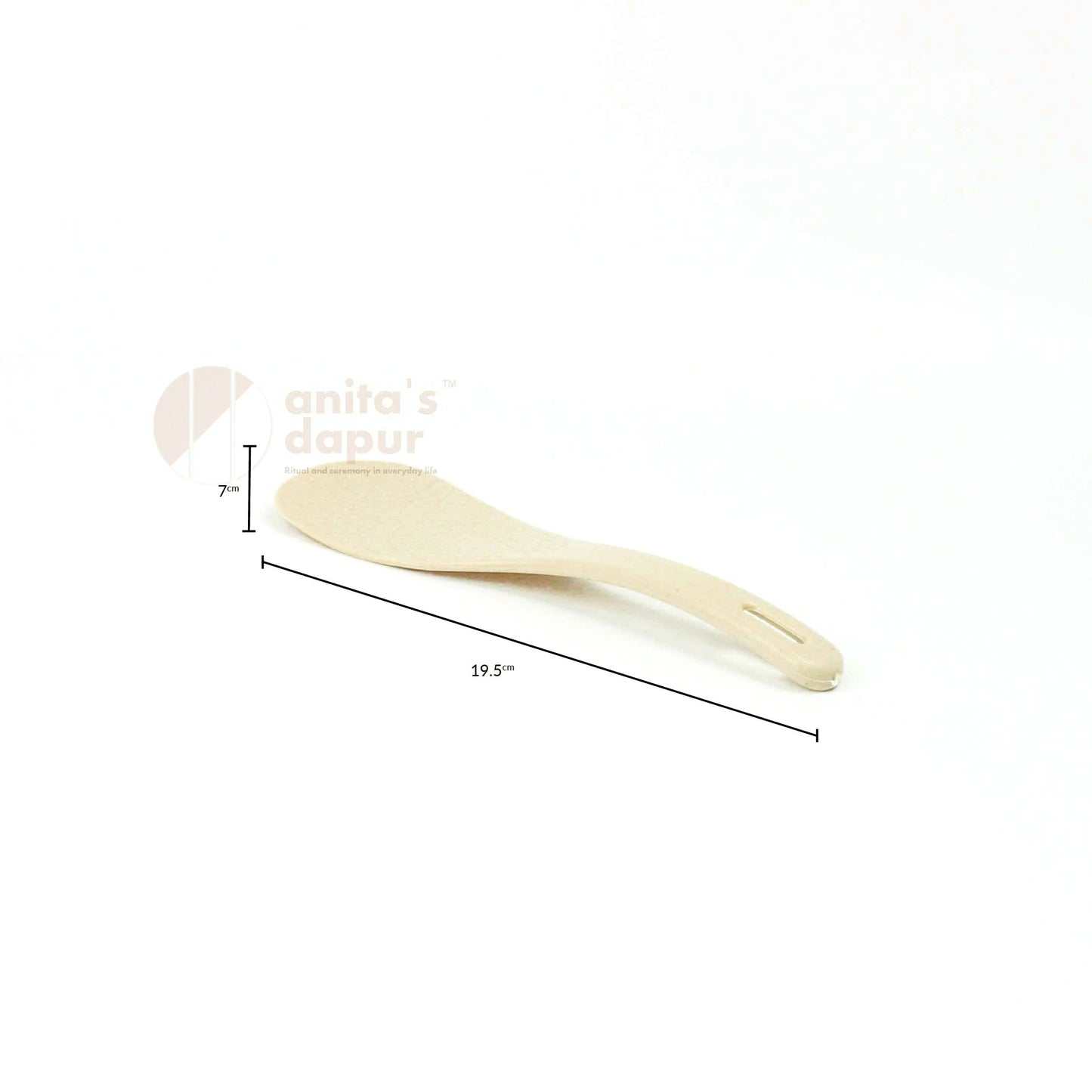 Wheat Straw Rice Spoon (Beige & Pink)