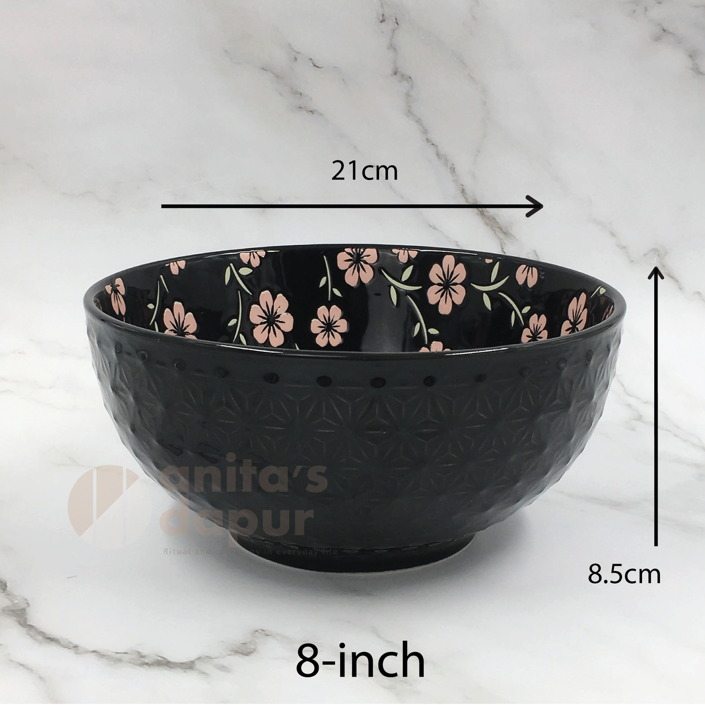 Black Sakura Bowls (5inch , 6inch and 8inch)